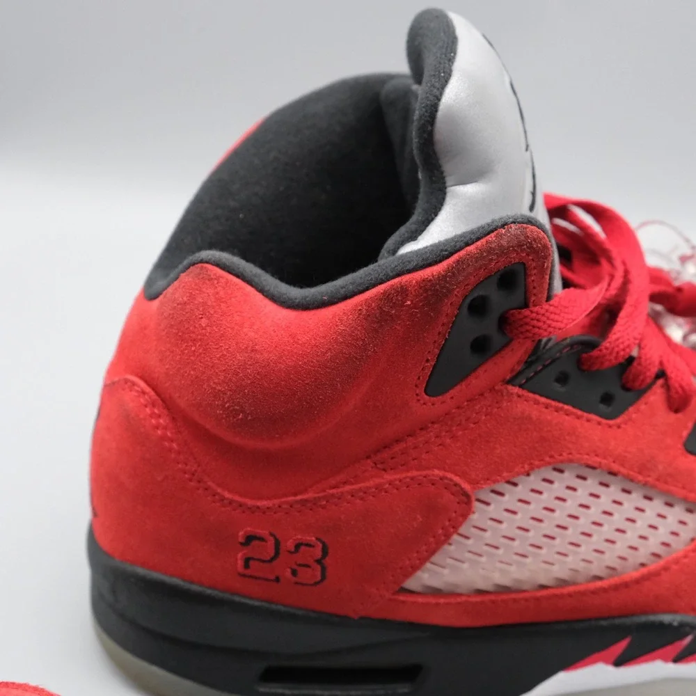 Nike Air Jordan 5 Retro Raging Bull 9.5 Red Suede DD0587-600 2021